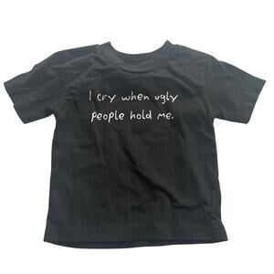 Little Teez Black Graphic T-Shirt - Size 18 Months